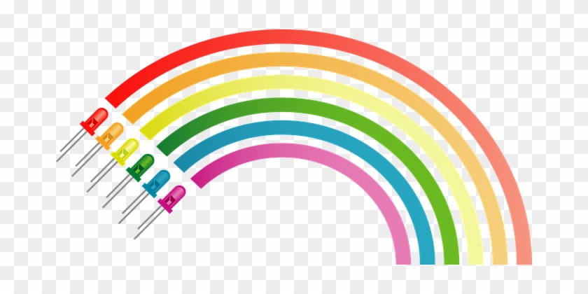 Rainbow Colors Electronic Diodes Electroni - สี รุ้ง มี สี อะไร บ้าง #14666