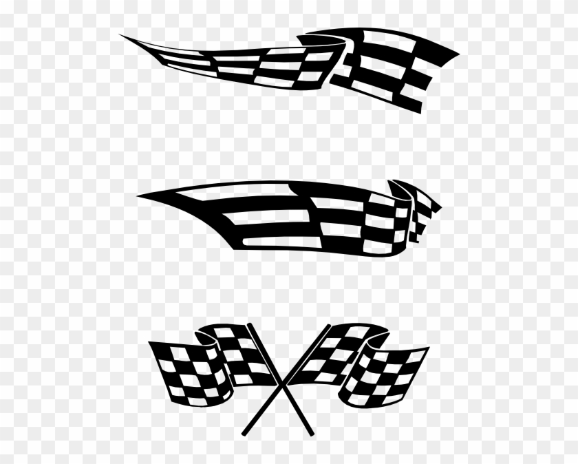 Checkered Flags Clip Art At Clker Com Vector Clip Art - Free Vector Race Flags #14833