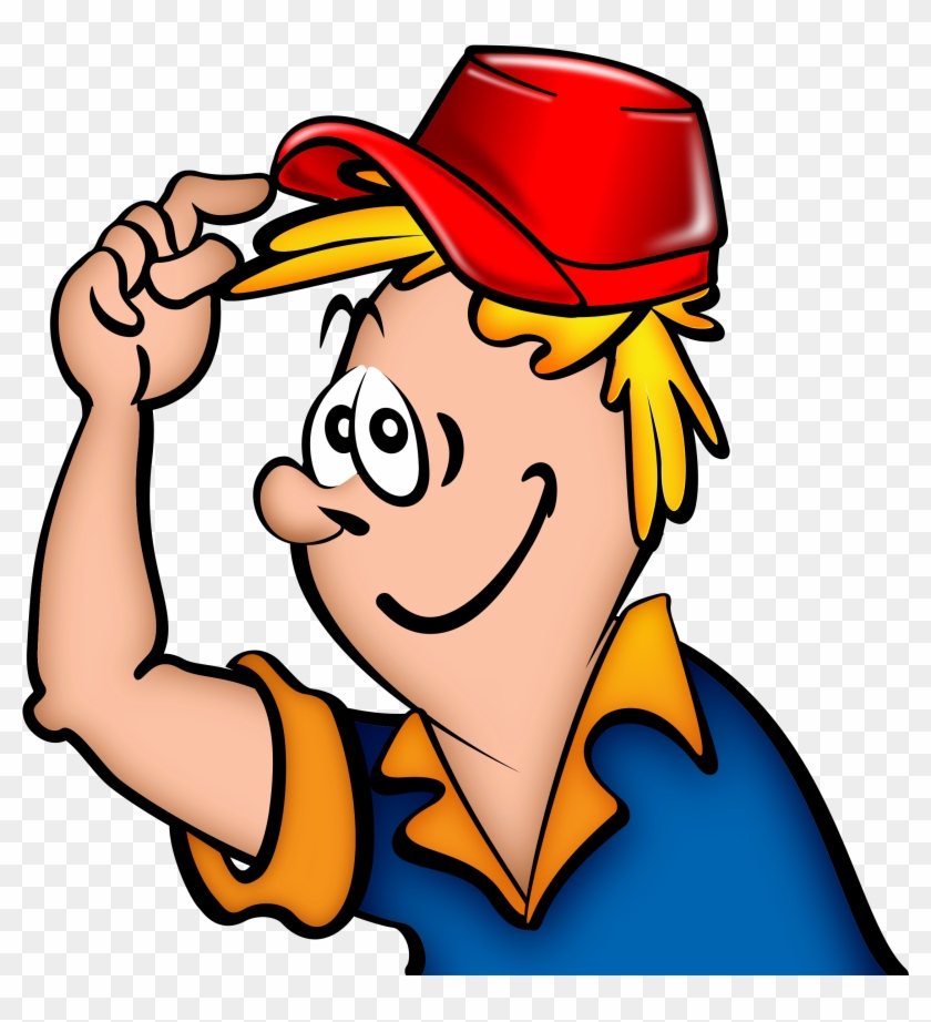 Person Clip Art Images Black And White - Put On A Hat #14890