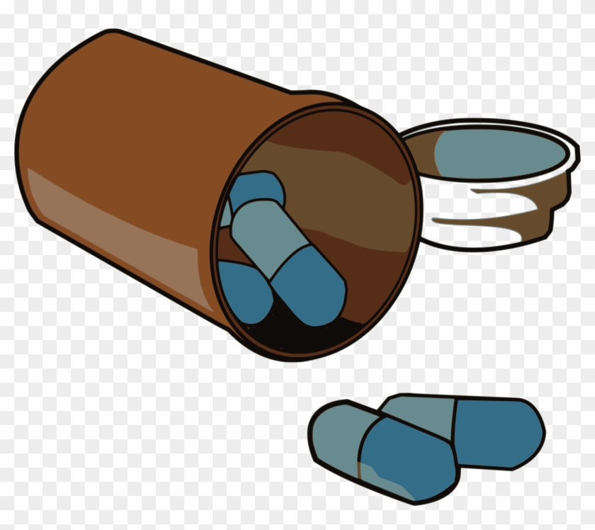 Medicine Clip Art Image Black And White - Pills Clipart #15053
