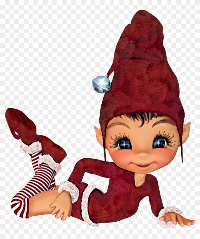 Christmas Elf Blue-silver By Myriadelle On Clipart - Christmas Elf Transparent #15363