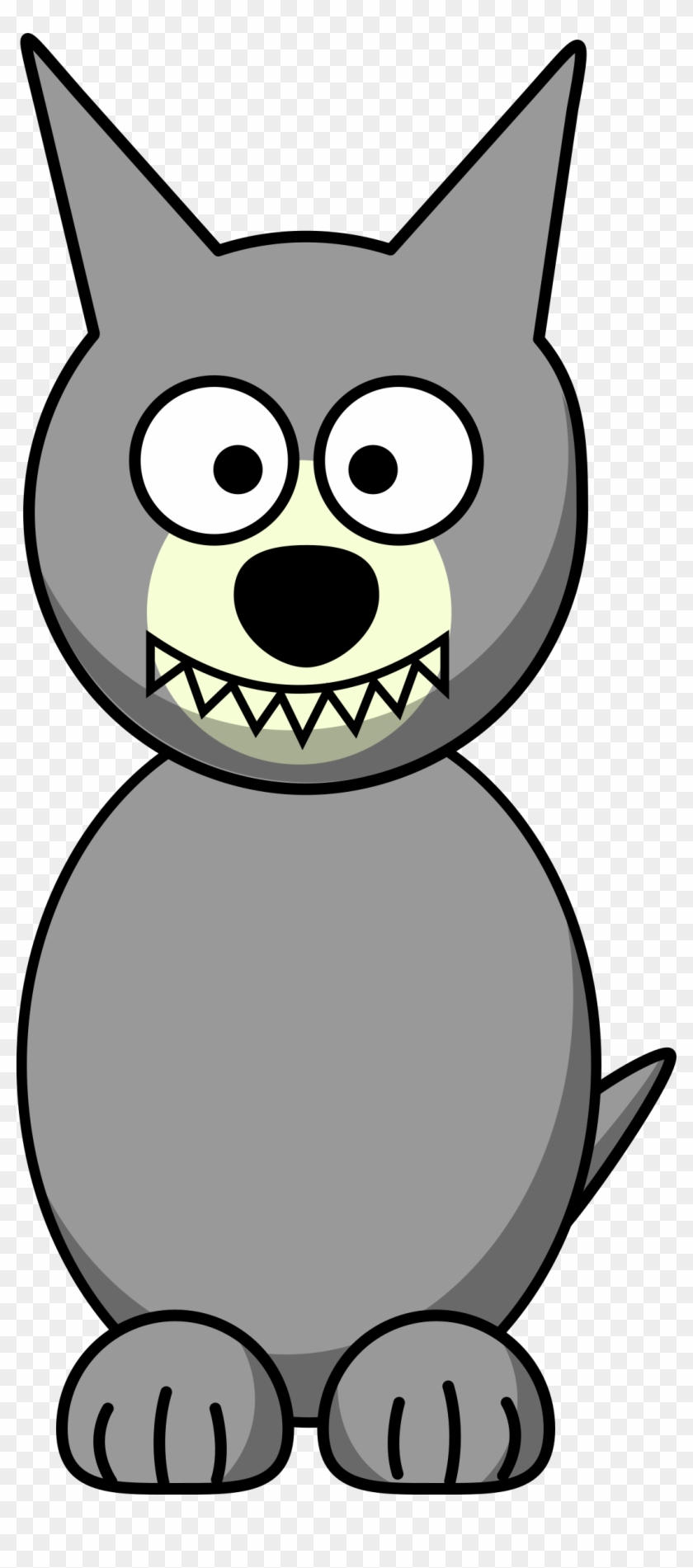 Cartoon Wolf - Cartoon Wolf Clipart #15400