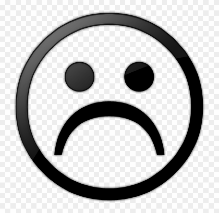Sad Face Clipart Black And White Free Images - Sad Face White Background #15543