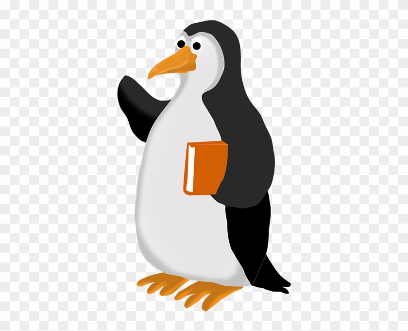 Penguin Clip Art - Penguin Reading Clip Art #15780
