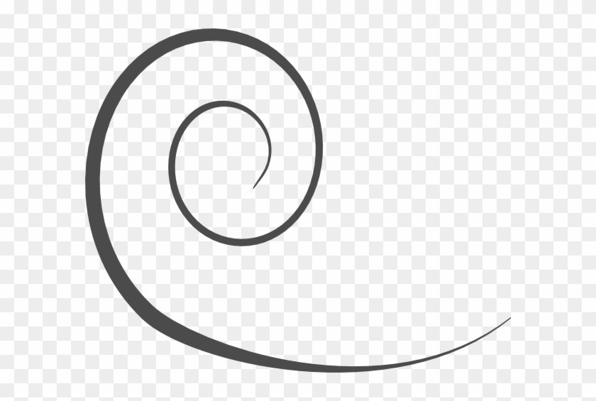 Grey Swirl Clip Art At Clker - Gray Swirly Lines Png #15950