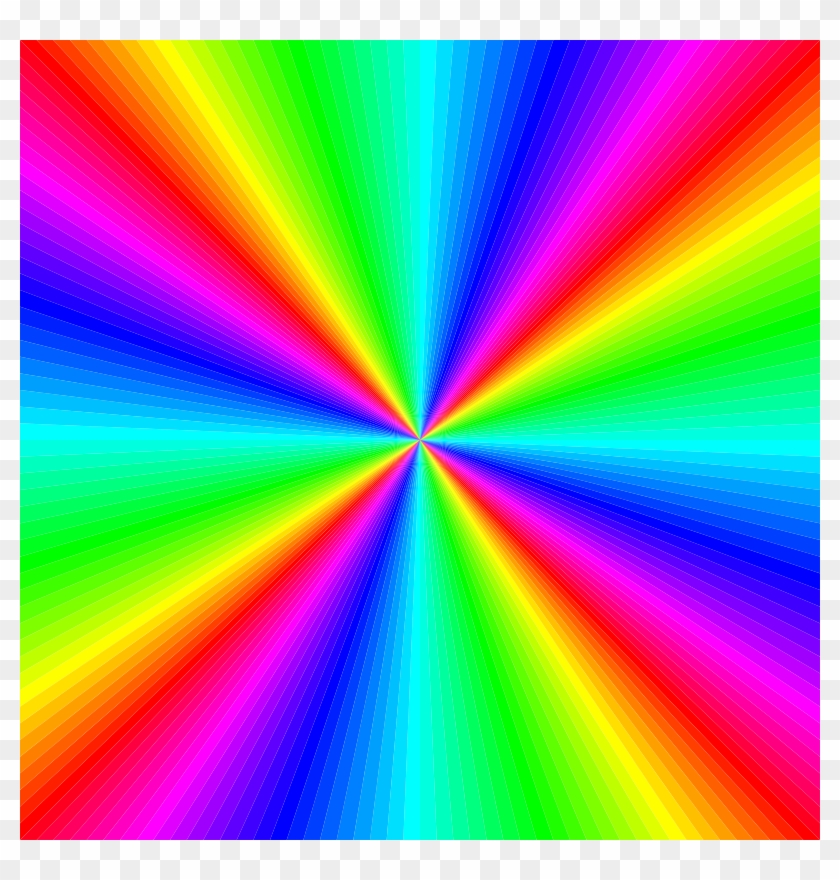 Rainbow Clipart Square - Rainbow Colors #16065