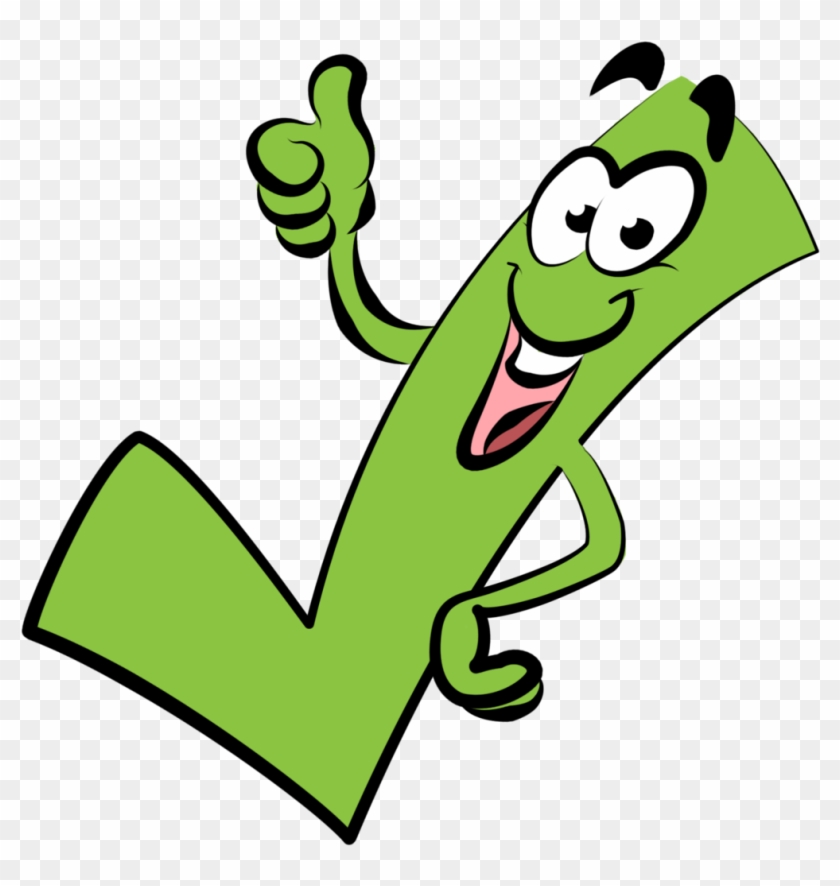 Green Check Mark Clip Art Free Vector In Open Office - Check Mark With Face #16492