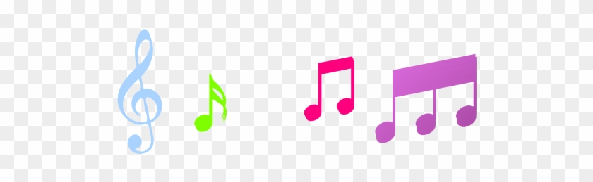 Music Notes Music Note Clip Art At Vector - Color Music Notes Png #16691