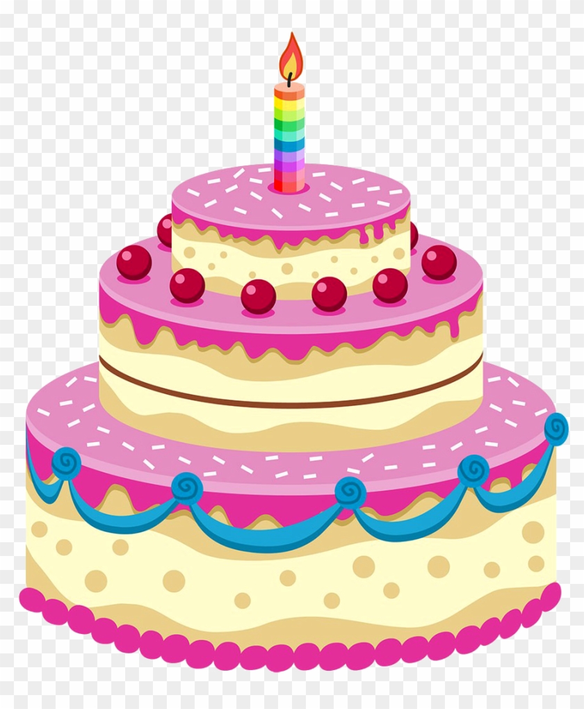 Birthday Cake Wedding Cake Animation Clip Art - Birthday Cake Cartoon #16814