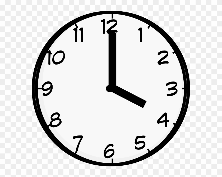 4 O Clock Clip Art - Clock Face Clip Art #17003