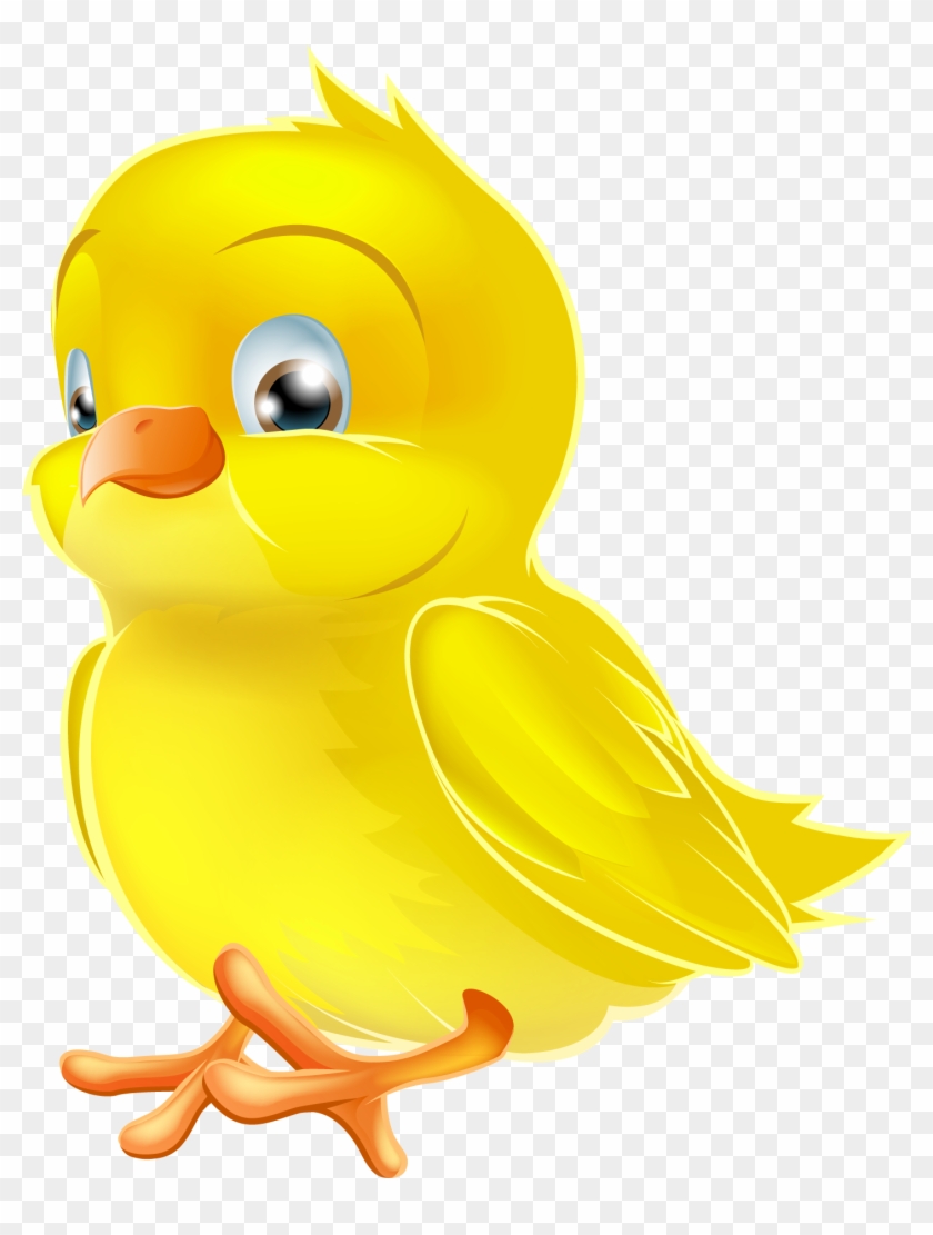 Painted Yellow Easter Chick Png Clipart Picture - Duck #17166