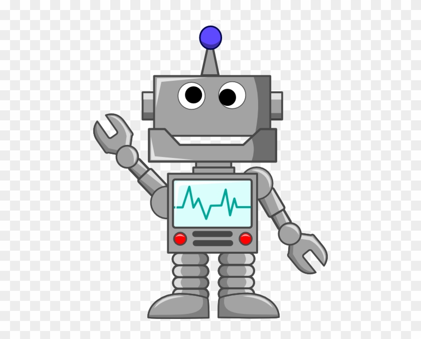 Robot Waving Clip Art At Clker Vector Clip Art - Robot Karel #17239