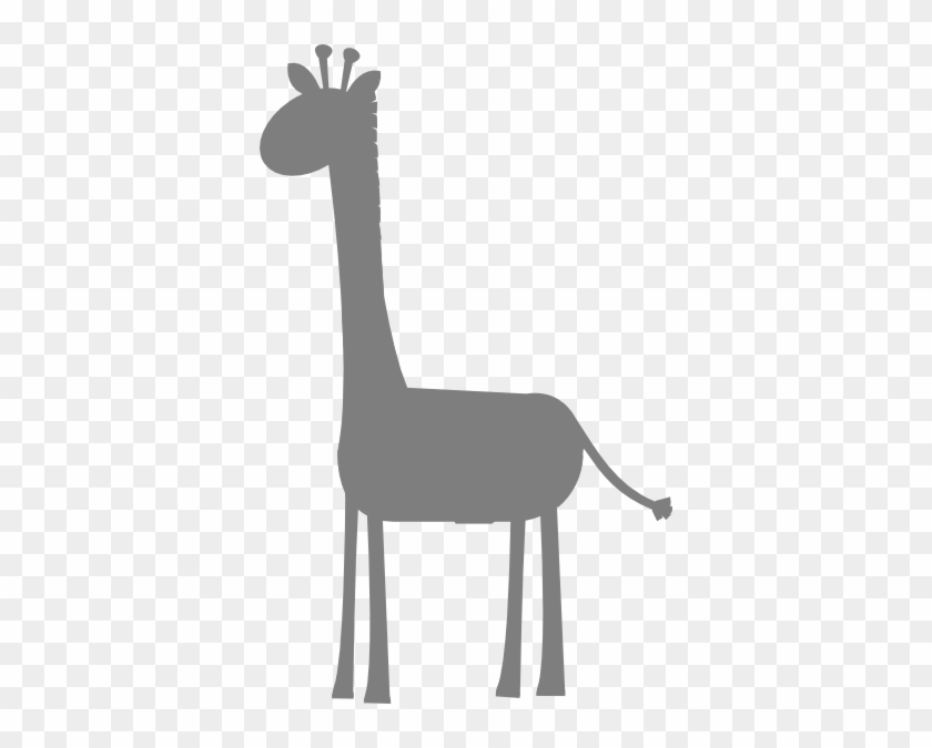 Birthday Girl Giraffes Clip Art - Baby Grey Giraffe Clipart #17807