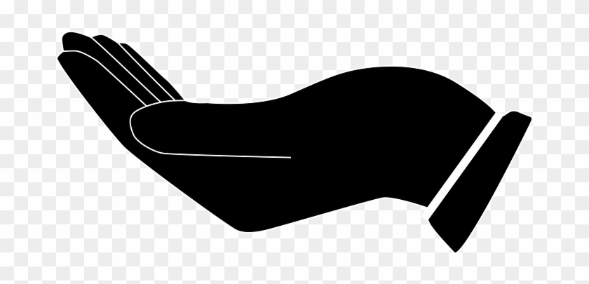 Asking Begging Cupped Giving Hands Human R - Cupped Hand Silhouette #17931