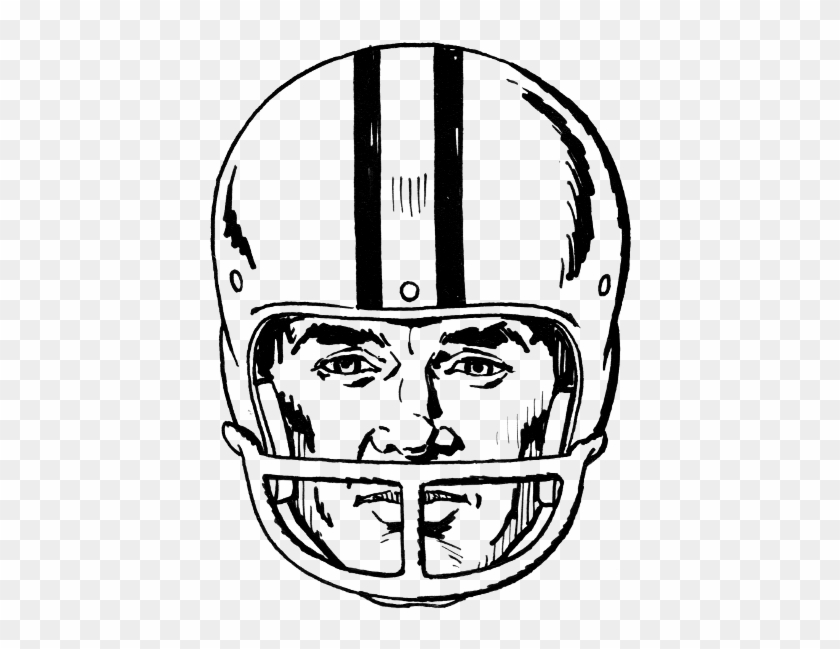 Clip - Art - Football - Helmet - Draw A Football Helmet #77198