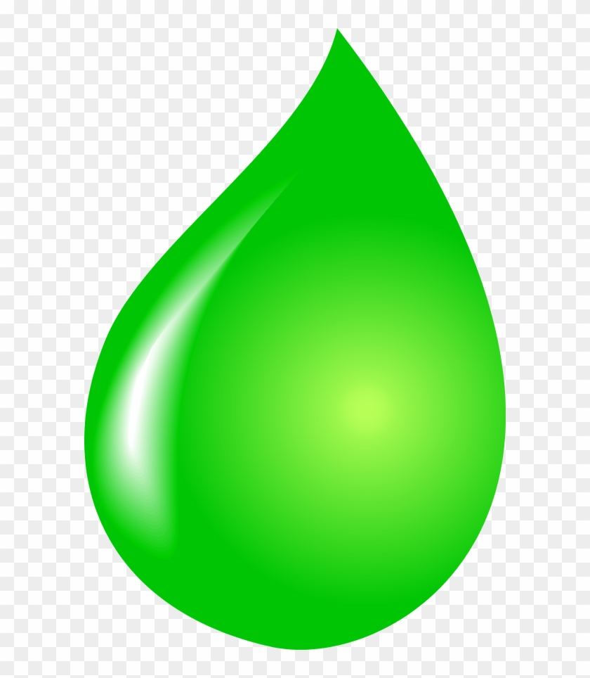 Vector Clip Art - Green Water Drop Vector #77287