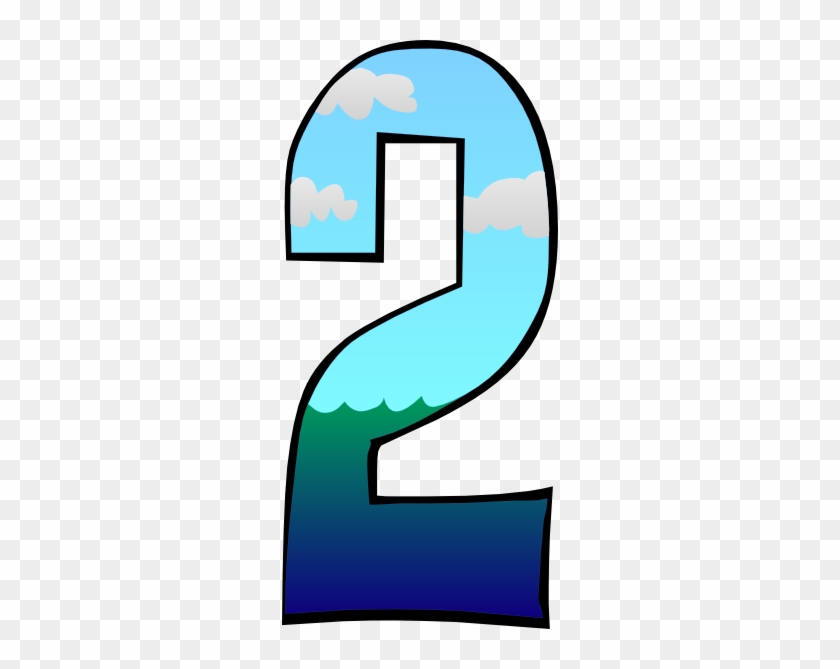 Clipart 2 Creation Day 2 Number Clip Art At Clker Vector - Creation Story Day 2 #78508