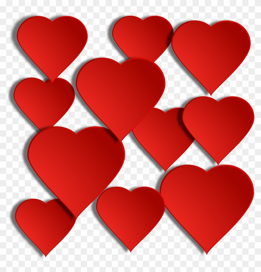 Valentines Day Hearts - Floating Hearts Png #79805