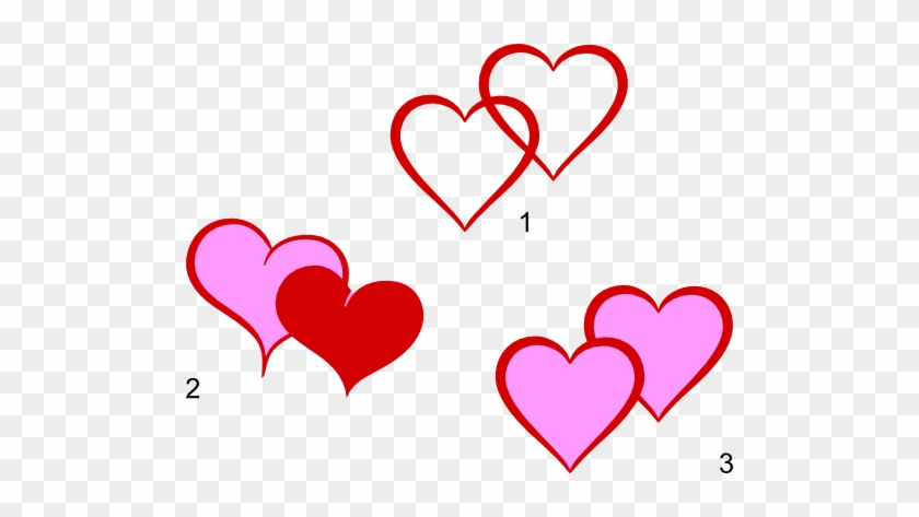 Double Hearts Clip Art Clipart - Heart Shapes Clip Art #79914