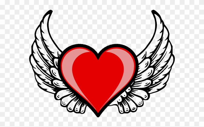 Heart Wing Logo Clip Art At Clker - Heart With Wings #83497