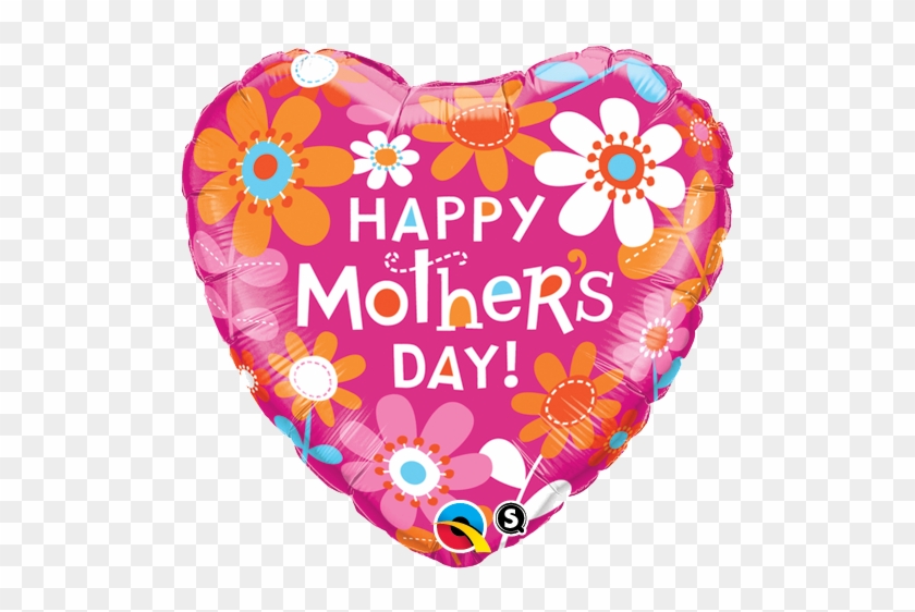 Happy Mothers Day Heart Shape Balloon - Mothers Day Foil Balloons #84380