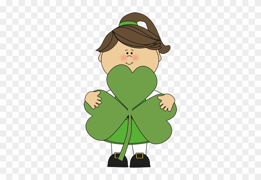With The Topic Of Graphing Coming Up In Math, Her Clipart - St Patricks Kids Clipart #85023