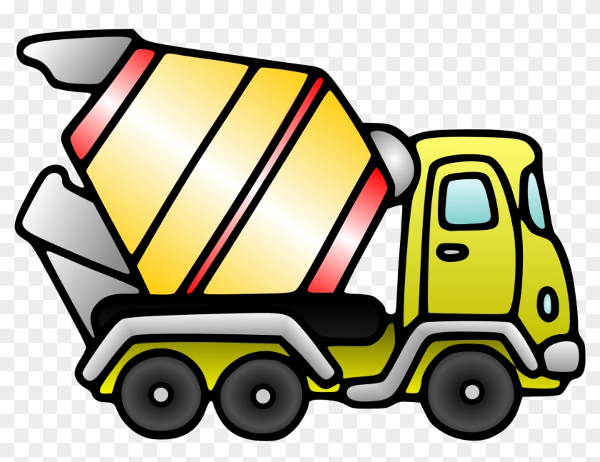Toy Truck Clip Art Christmas Xmas - Cement Truck Clip Art #85405