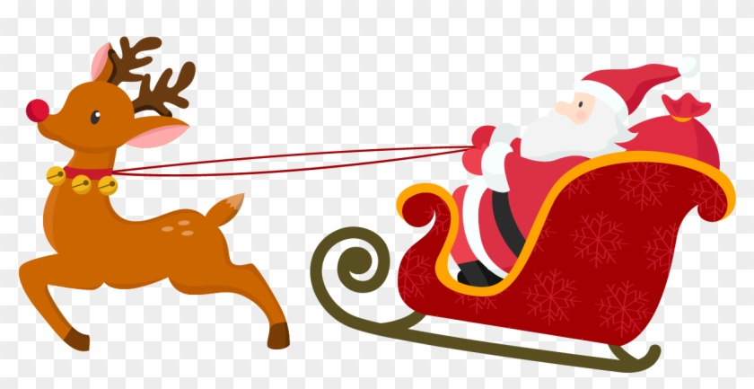 Santa Claus Clipart Png Image 03 1 - Santa Claus With Deer Png #85636