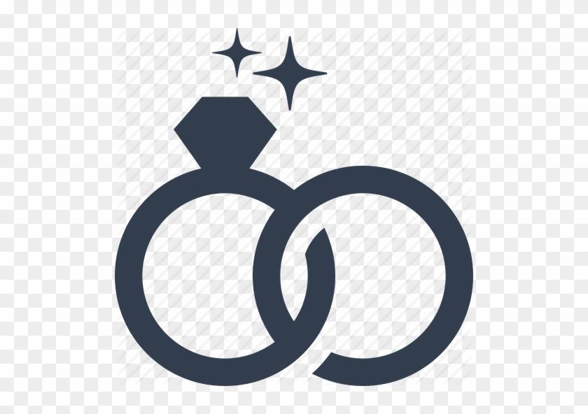 Wedding Rings Couple - Engagement Icons #461063