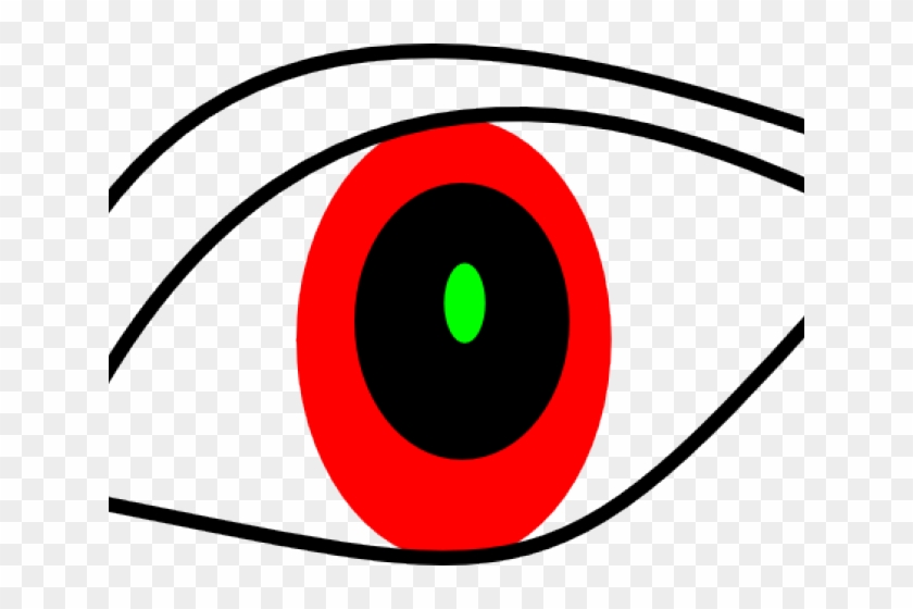 Red Eyes Clipart Shot - Circle #461403