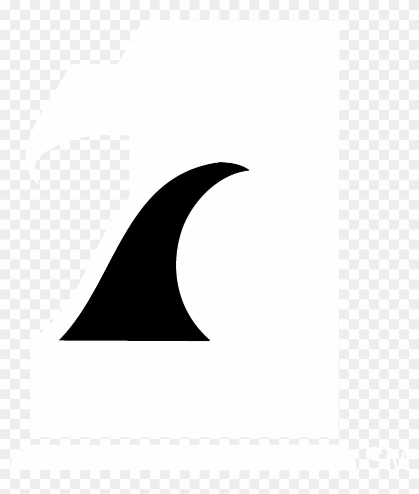 Uncw Seahawks Logo Black And White - Crescent #461444