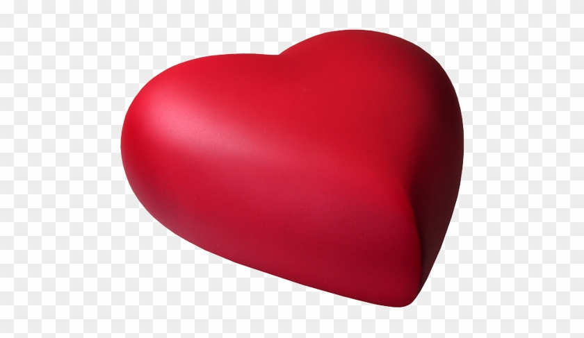 Side View Shown Of Scarlet Brass Heart Baby Urn - Heart #462432