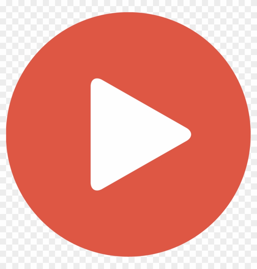 Video File Icon - Youtube Logo Vector Circle #462647