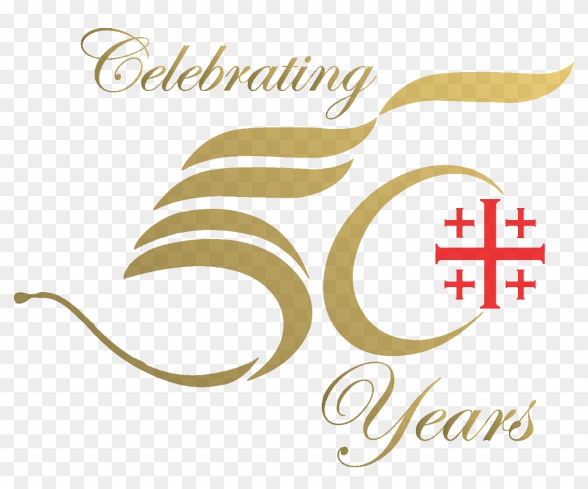Golden 50th Wedding Anniversary Icons - Logo For 50 Years Celebration #462767