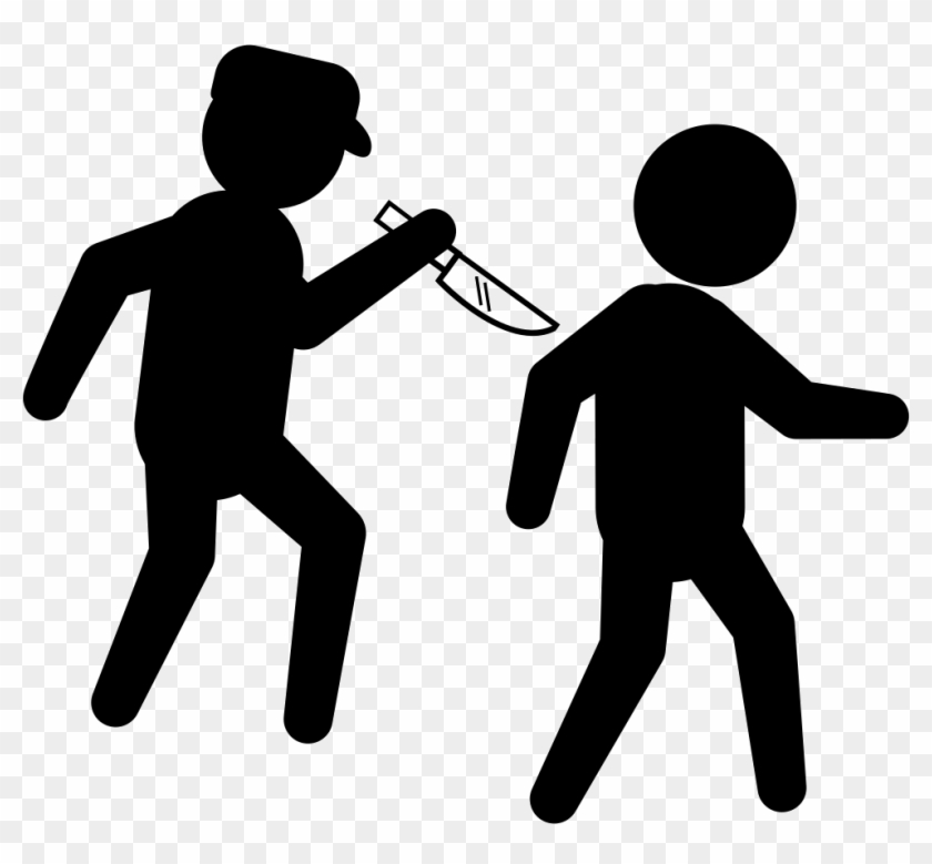 Criminal With A Knife Behind A Walker Comments - Persona Con Un Cuchillo #463495