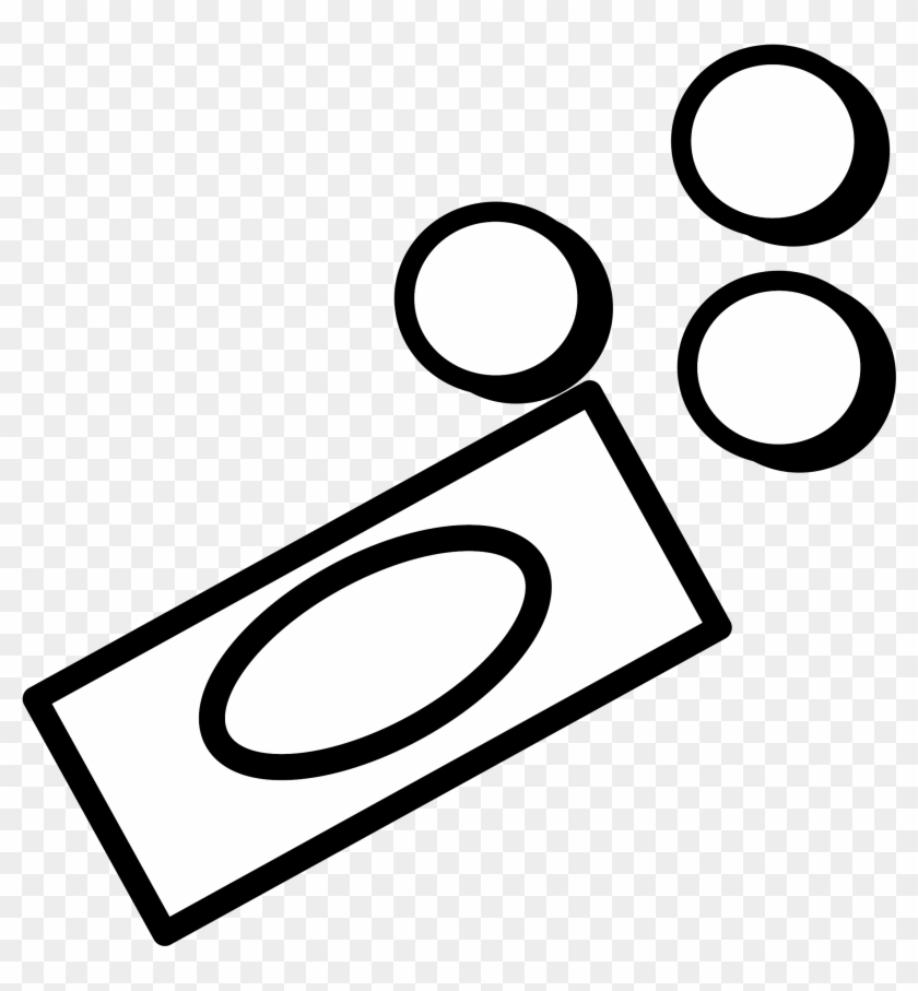 Vector And Money Clipart Black And White Png 1159 Favorite - Money Clip Art White #463531