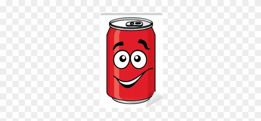 Red Cartoon Soda Or Soft Drink Can Wall Mural • Pixers® - Soft Drink Cartoon #463849