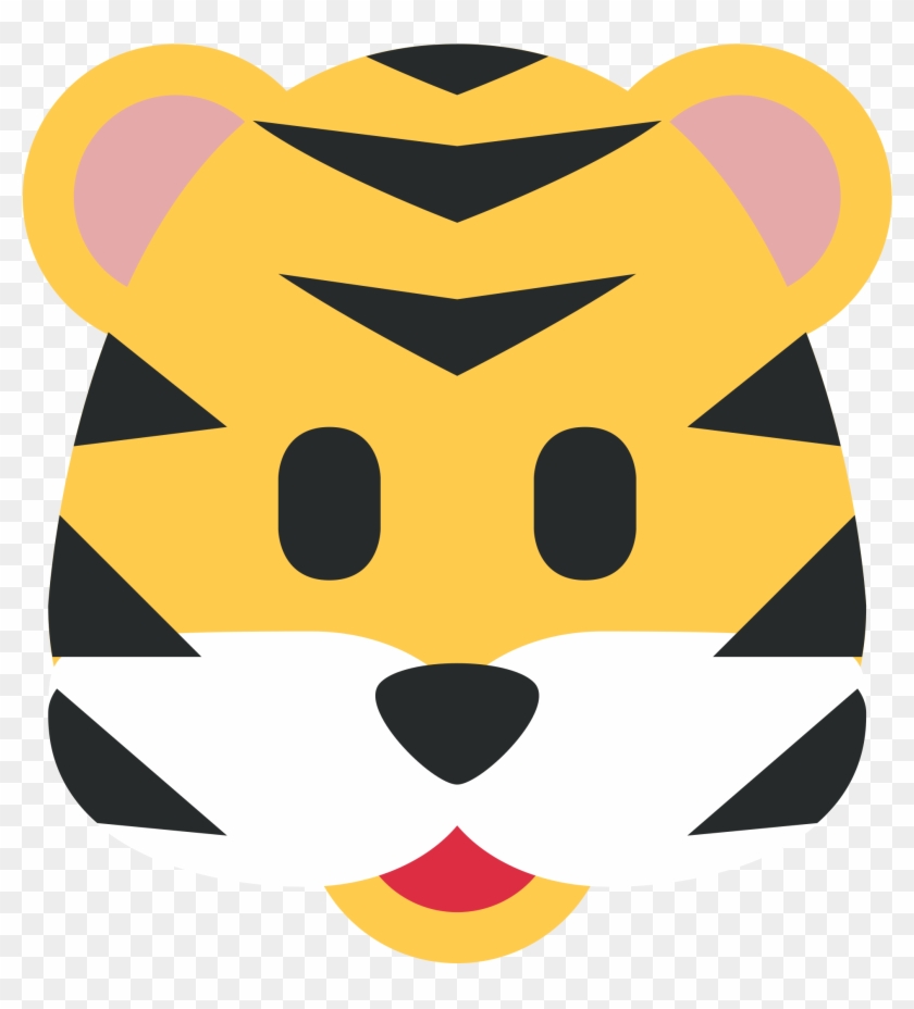 Sticker By Twitterverified Account - Tiger Face Emoji Png #463885