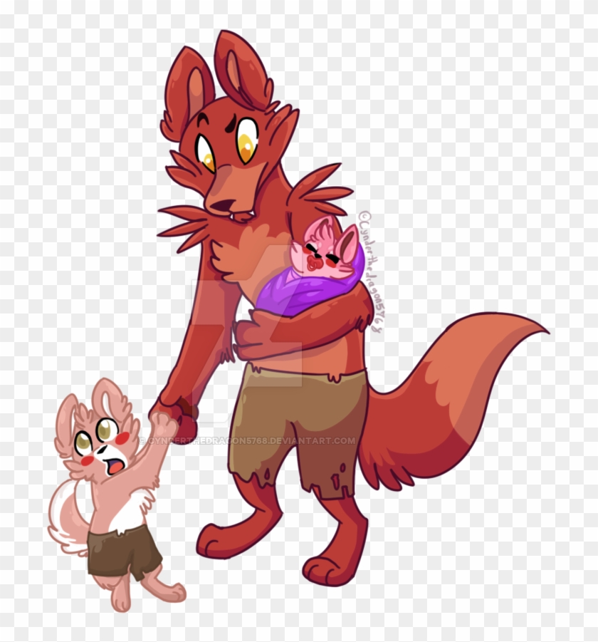 Daddy Foxy By Cynderthedragon5768 Daddy Foxy By Cynderthedragon5768 - Foxy As A Dad #464387