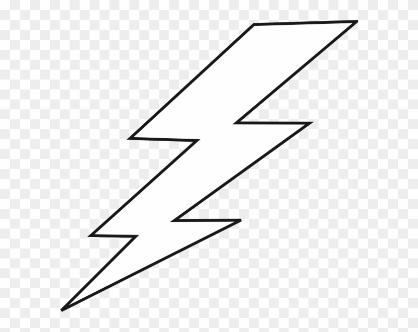 Cartoon Lightning Bolt Lightning Bolt Clipart - Lightning Bolt Vector White #465579