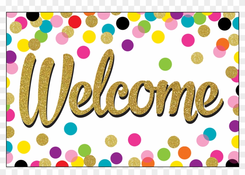 Tcr8894 Confetti Welcome Postcards Image - Postcard #466798