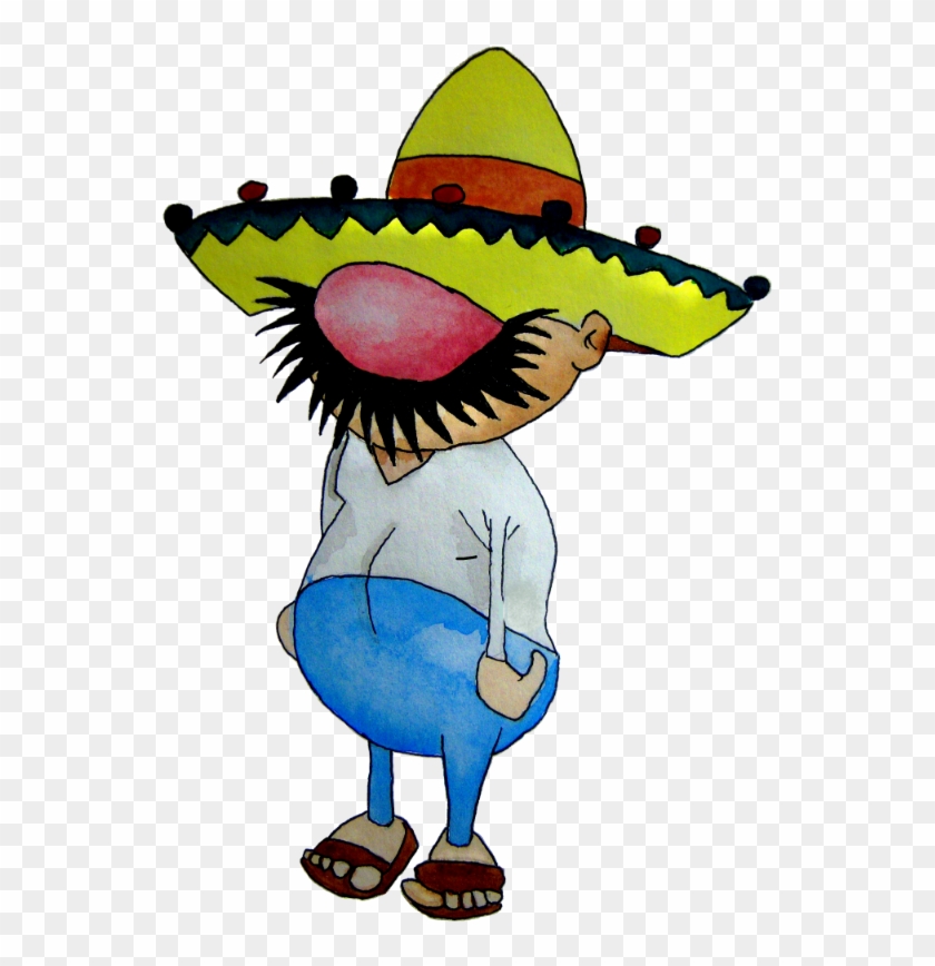 Mexican Dude And The Burrito - Cartoon #467053