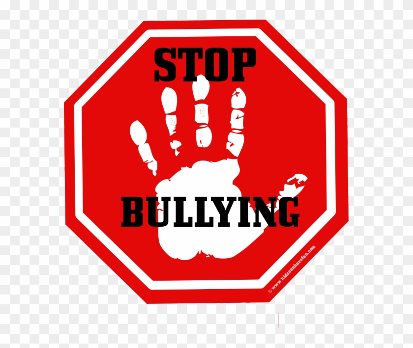 Hand On Stop Sign With Stop Bullying Letters - Palm Print Popsocket - Phone Stand And Grip #467136