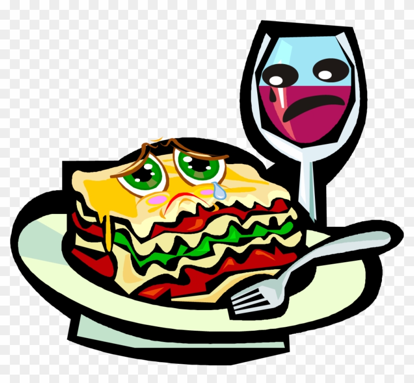 Triste Almuerzo - Italian Food Clip Art #469029