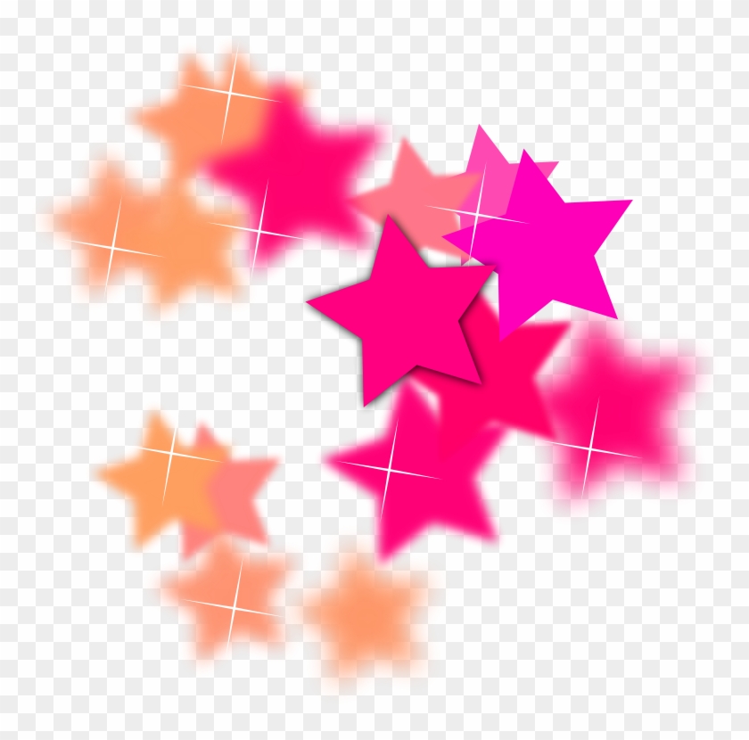 Pink Stars Clip Art #469154