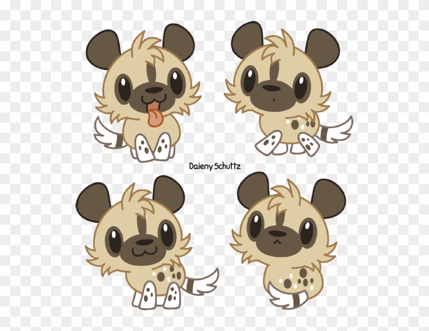 Chibi African Wild Dog By Daieny - Cartoon #469213