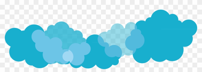 Nube Azul Euclidiana Del Vector Archivo De Computadora - Nubes Vector Png #470029