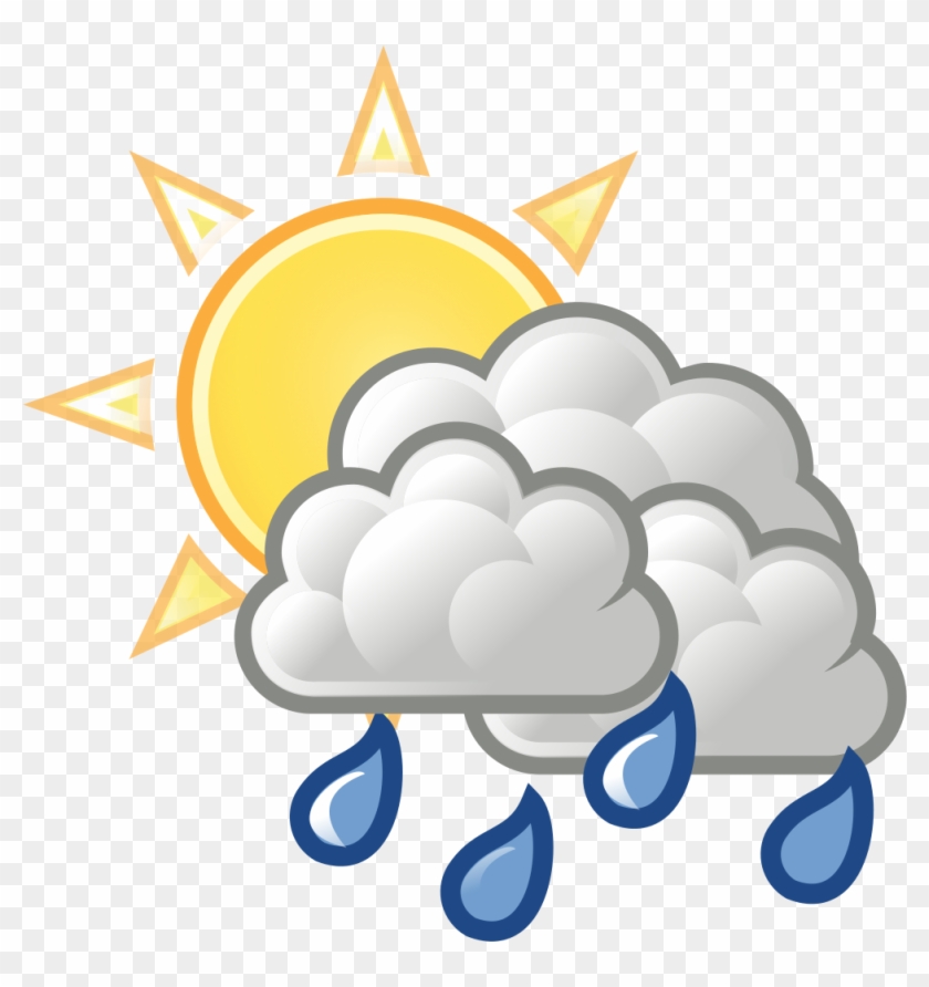 Rain Clouds Clipart 26, - Sun Clouds And Rain #470312