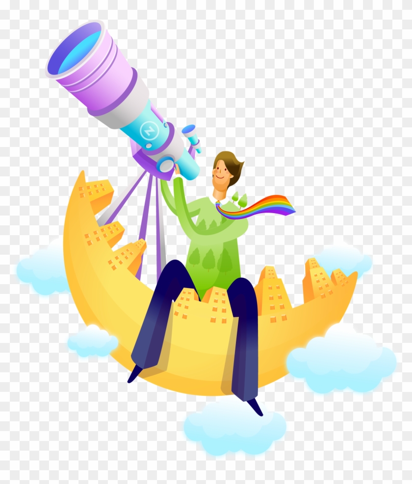 Stock Illustration Cartoon Royalty-free Illustration - Telescope #470401