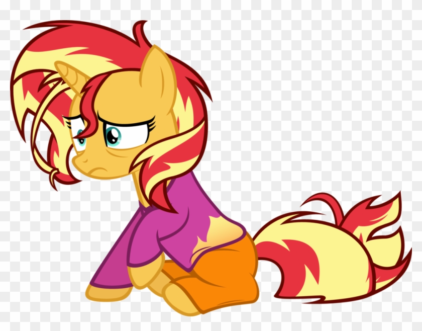Sunset's Rough Morning By Zacatron94 - Sunset Shimmer Pony Sad #471256